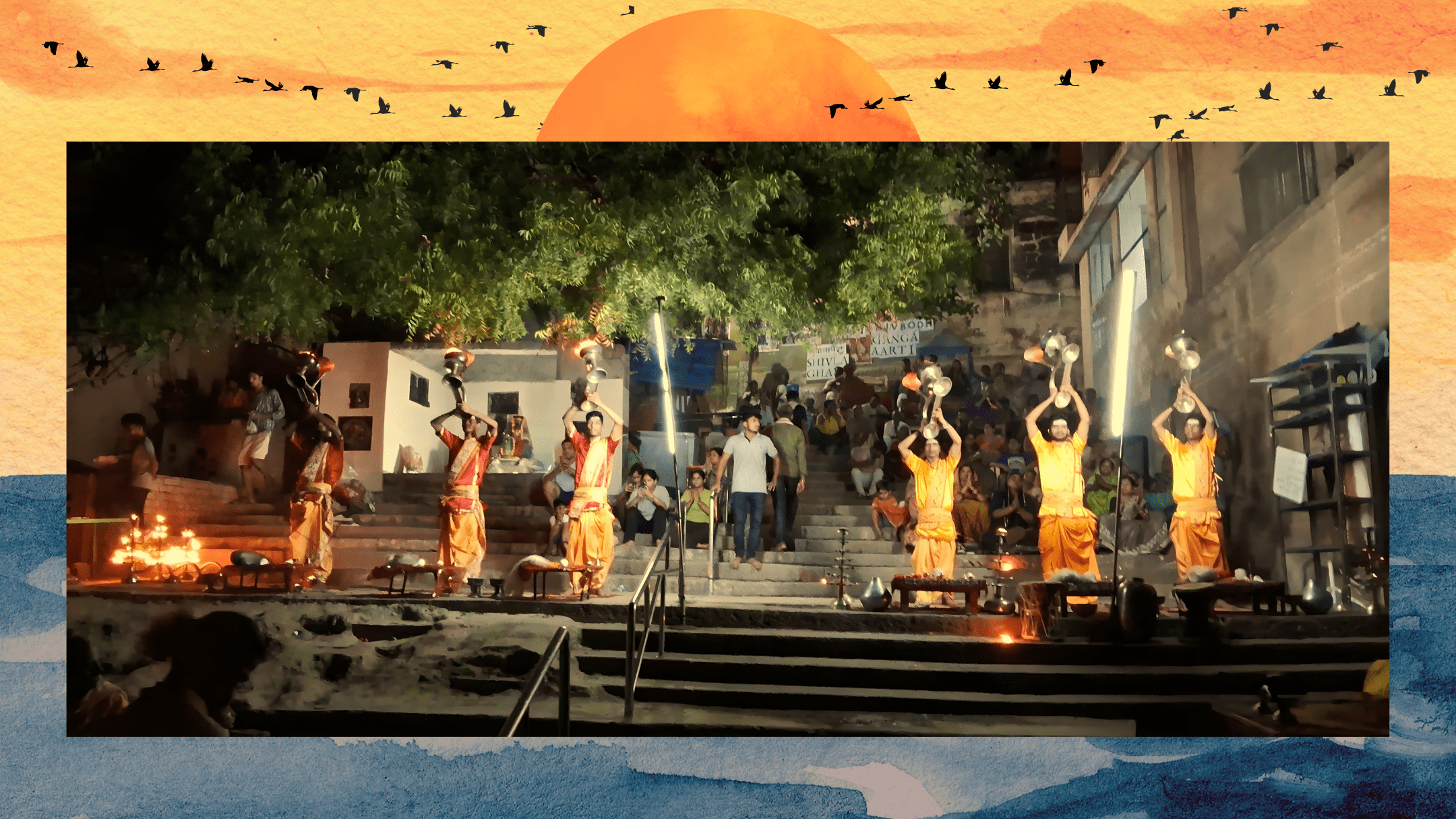 Shivala Ghat panoramic view